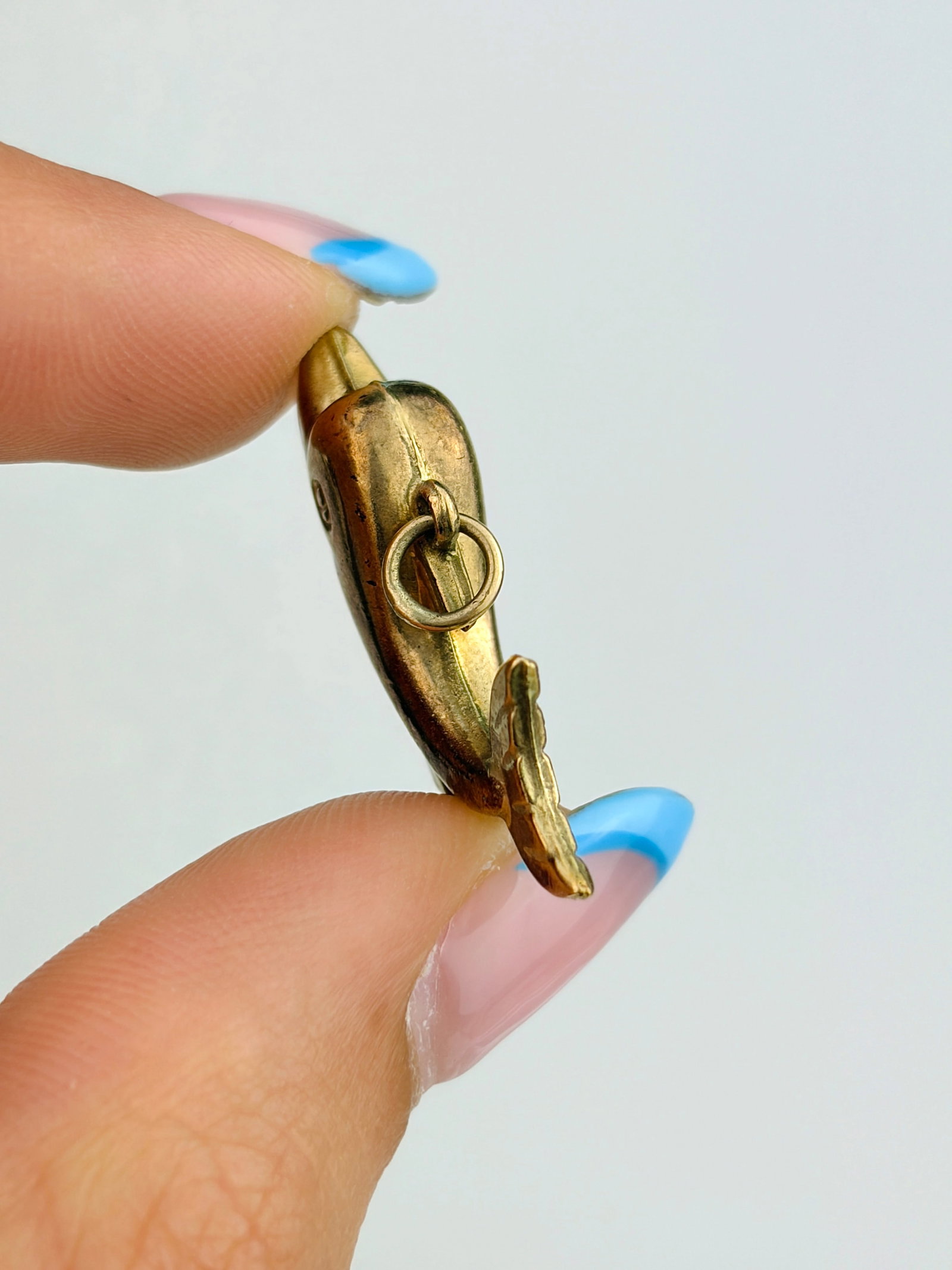 VINTAGE 9CT GOLD DOLPHIN CHARM - 2