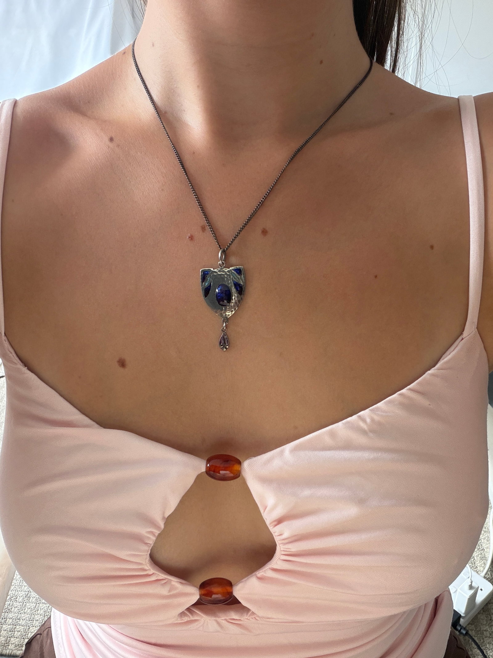 Silver Pendant and Chain - 2