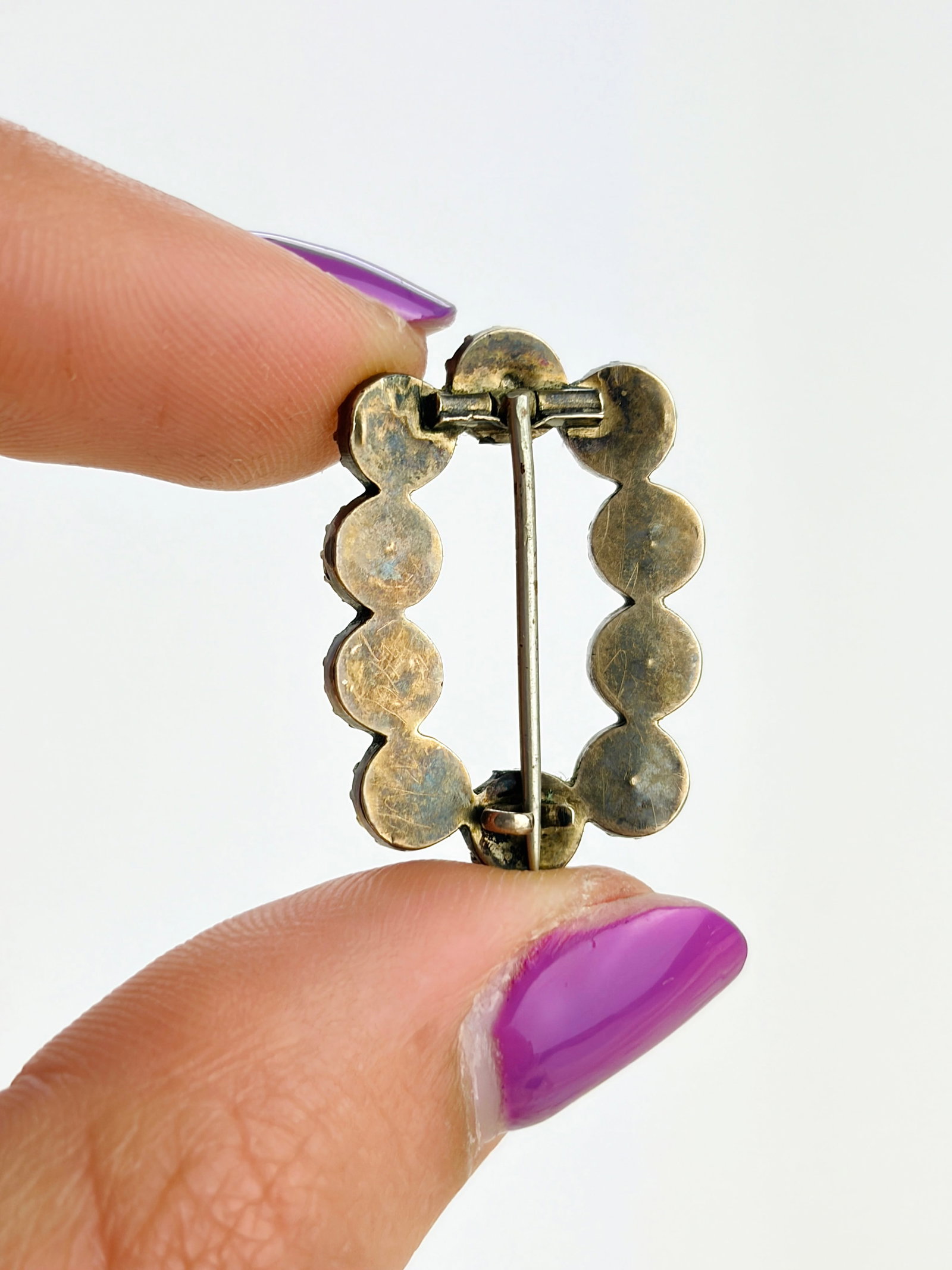 ANTIQUE GARNET BROOCH IN GOLD - 3