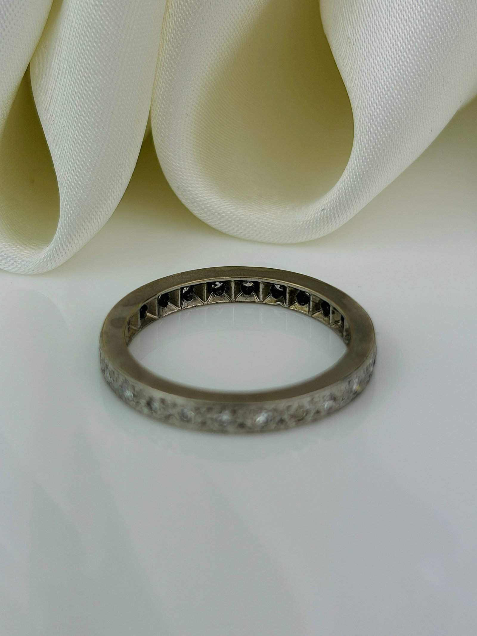 antique diamond full eternity band ring - 3