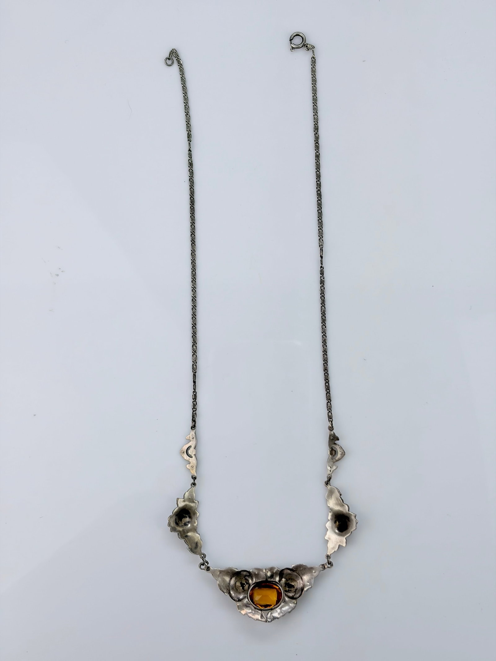 SILVER MARCASITE NECKLACE - 4