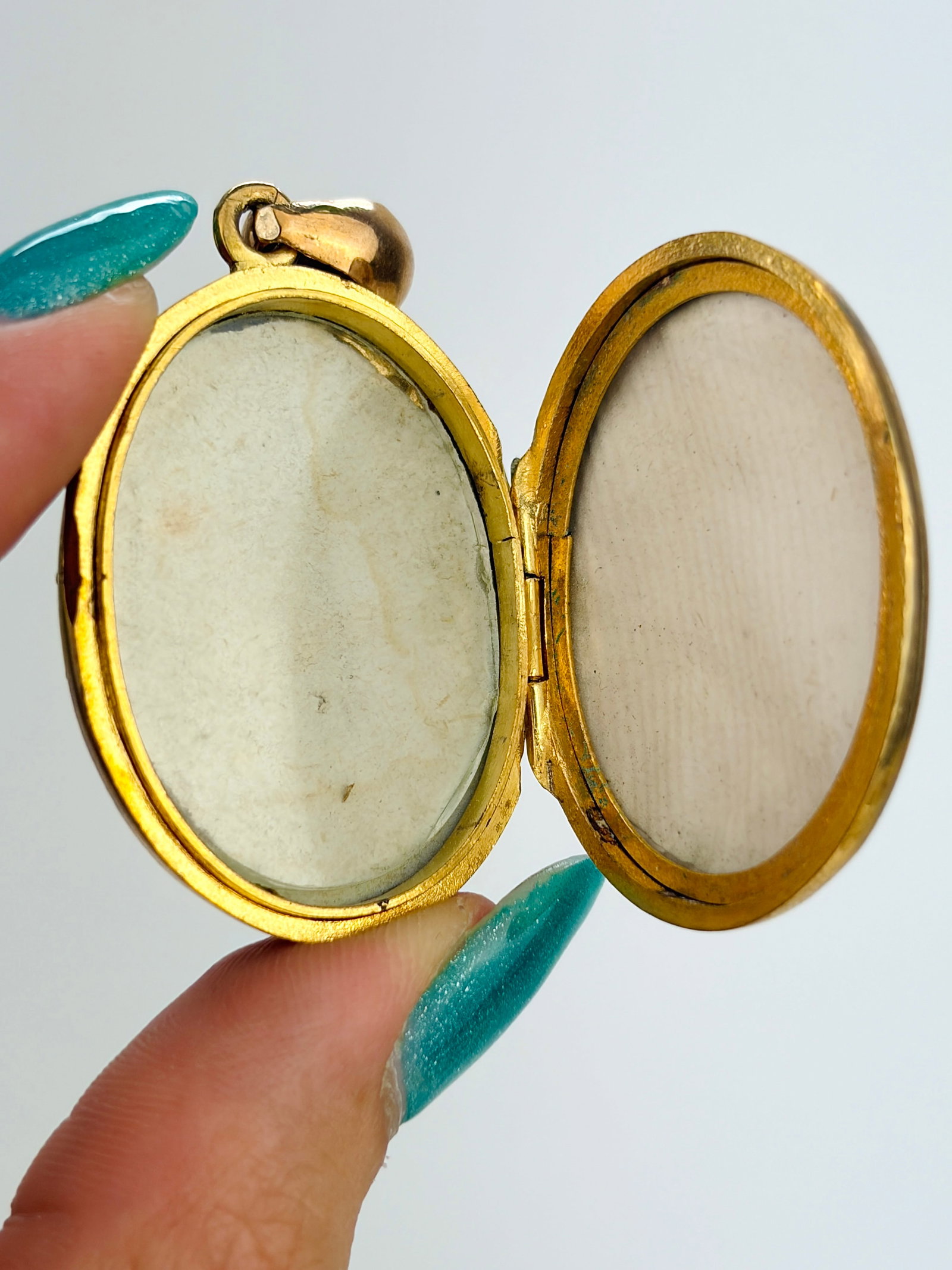 Antique Silver Gilt Locket Pendant - 4