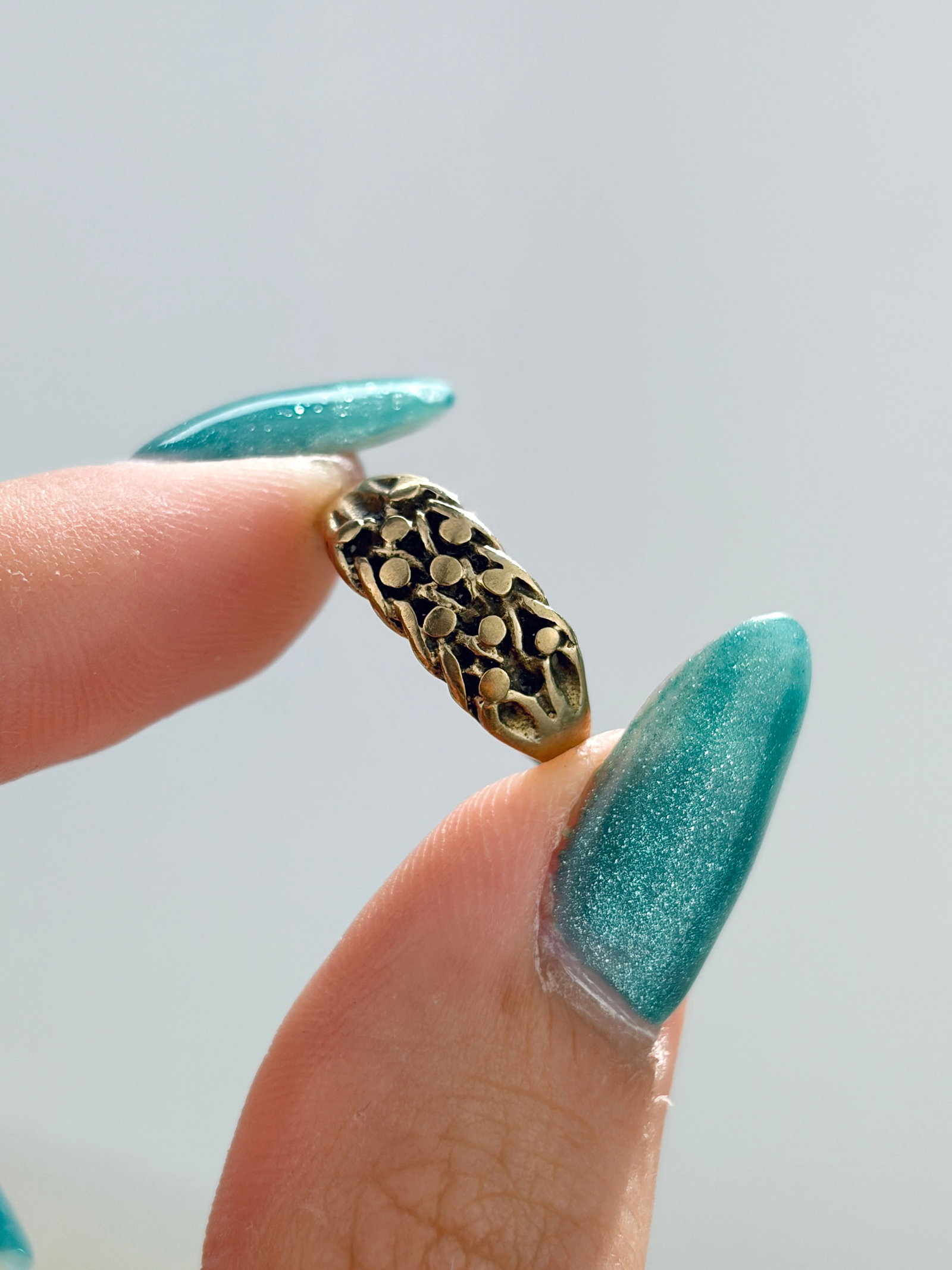 Vintage 9ct Yellow Gold Small Size Keeper Ring - 5