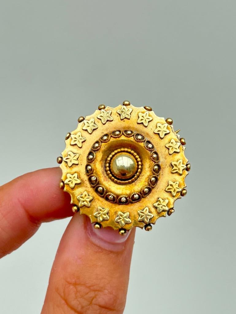 Victorian era rolled gold star set in original box - 7