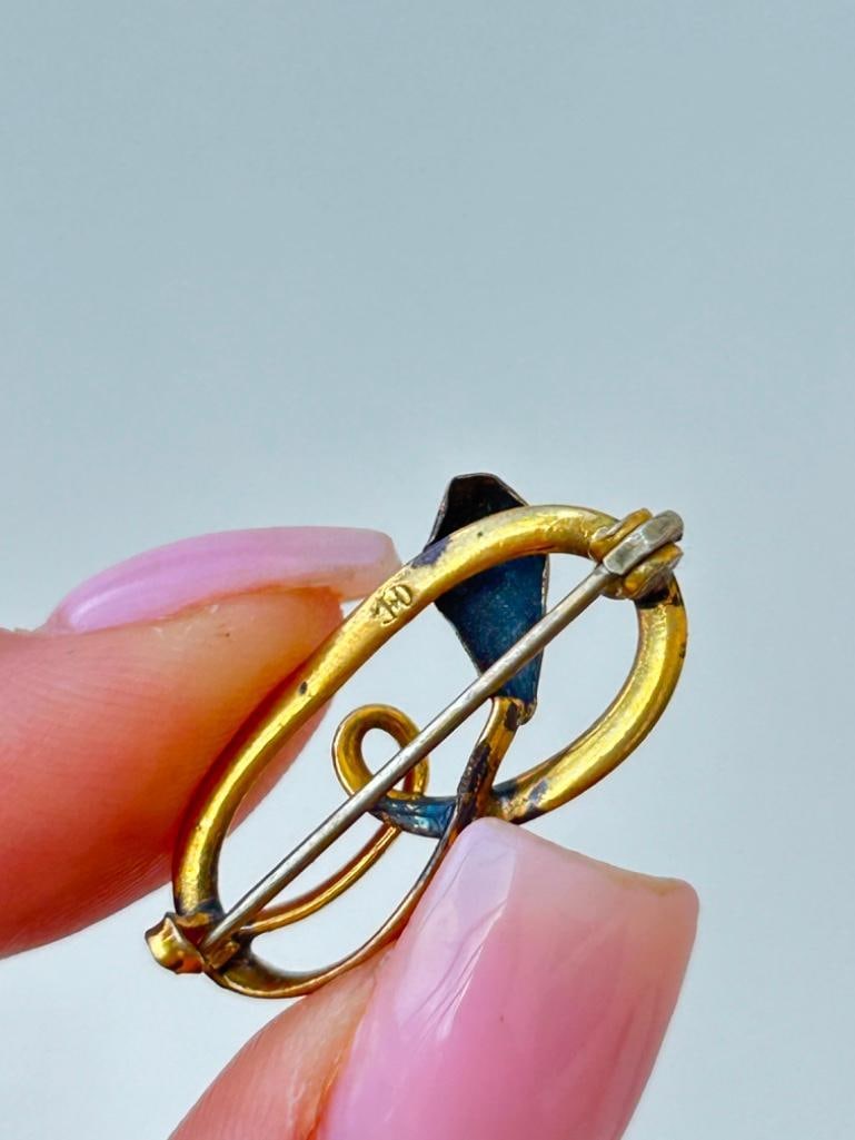 Antique Charlie Horner Snake Brooch - 3