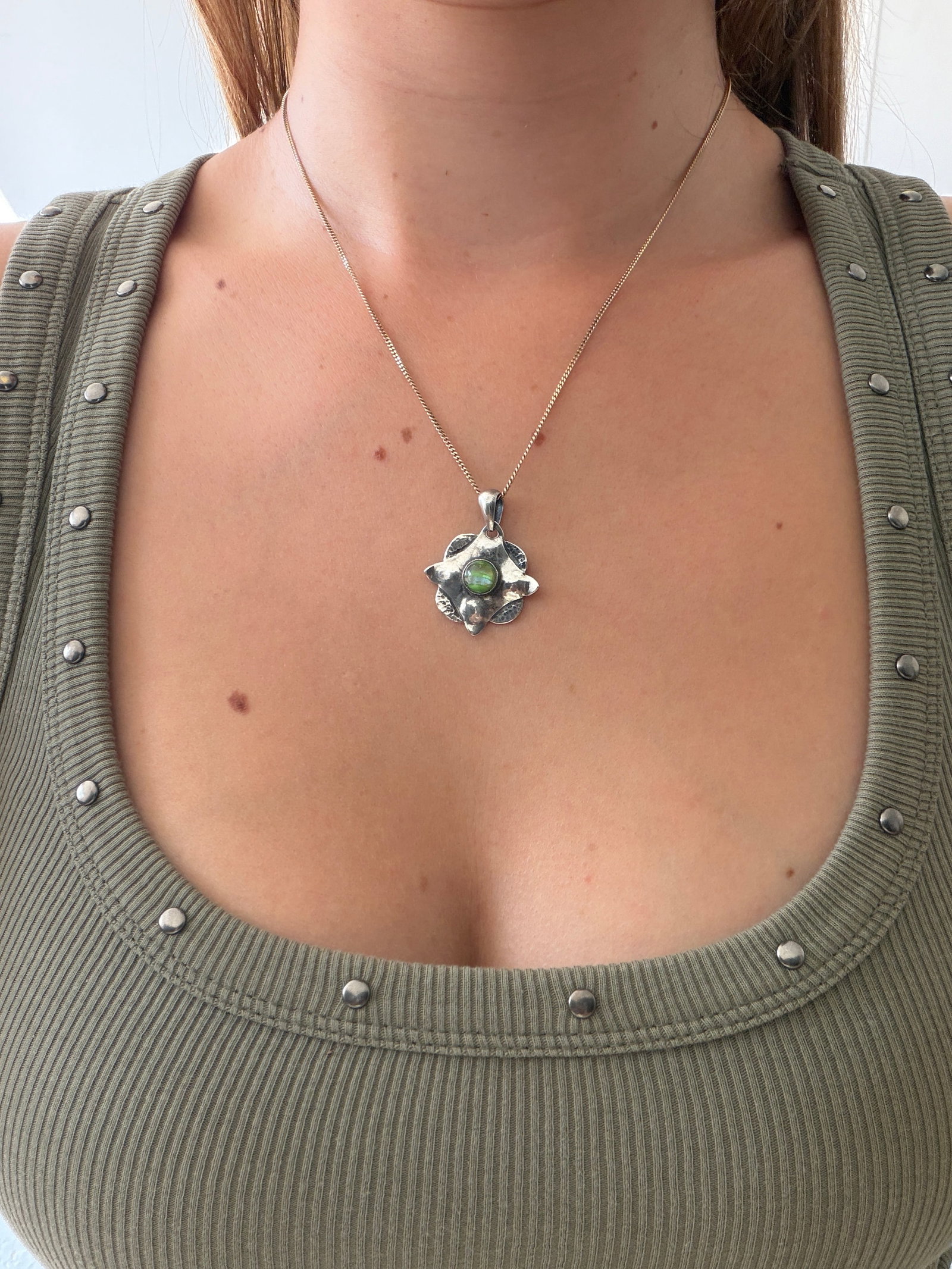 Sterling Silver Gemstone Pendant - 2
