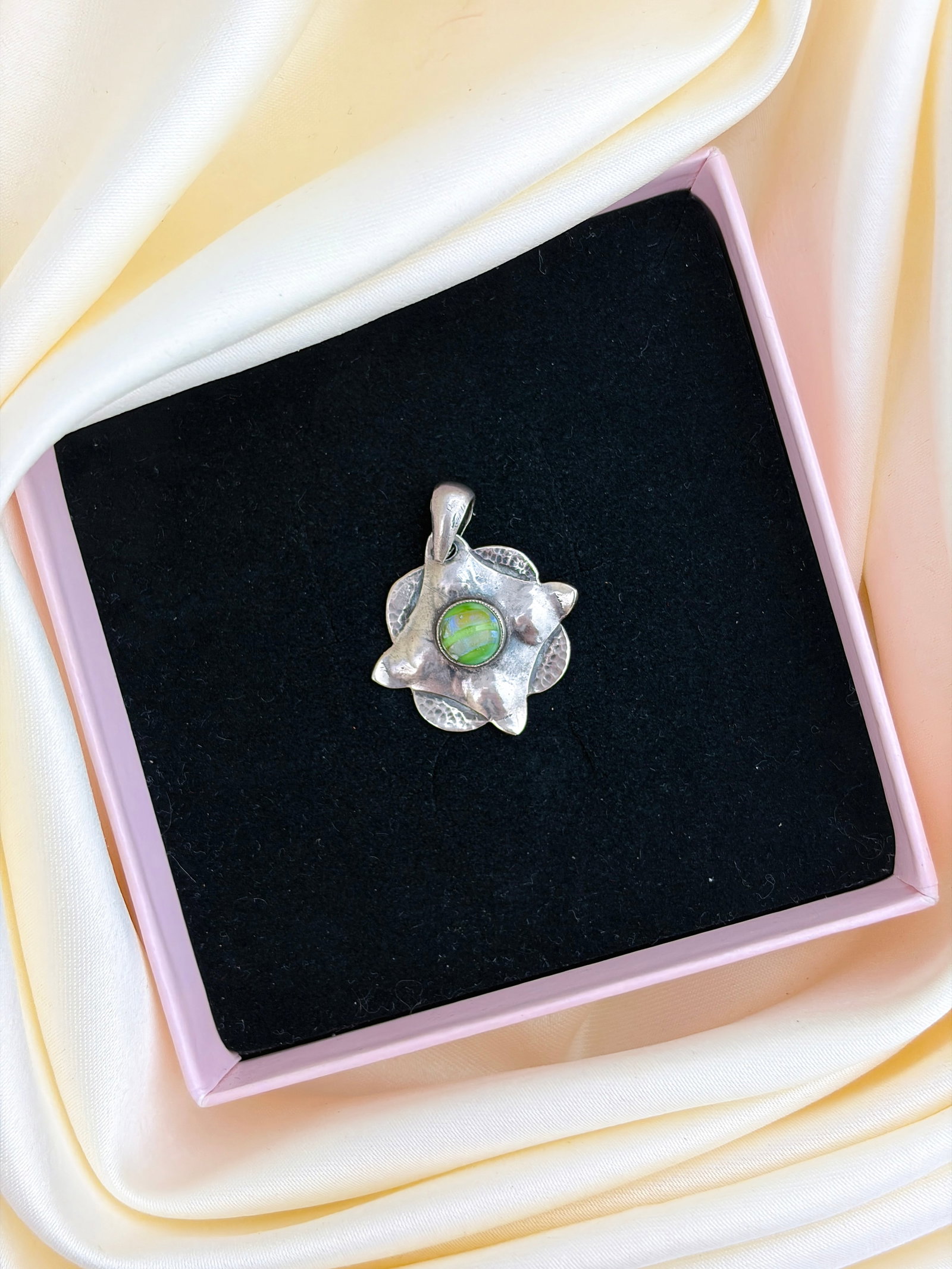 Sterling Silver Gemstone Pendant - 6