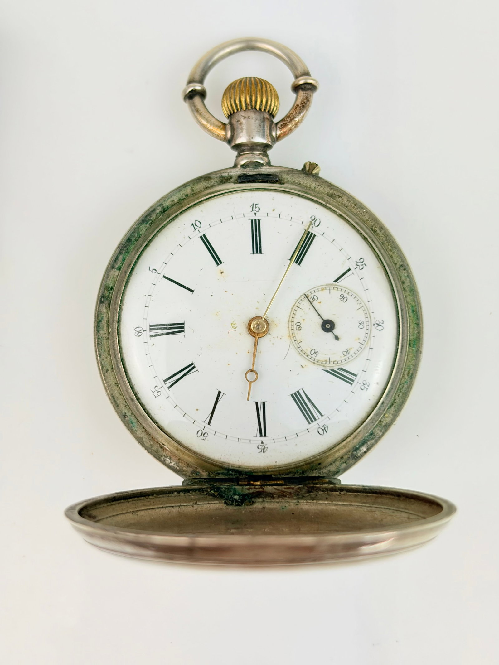 Silver Full Hunter Pocket Watch and Avia Wristwatch AF - 3