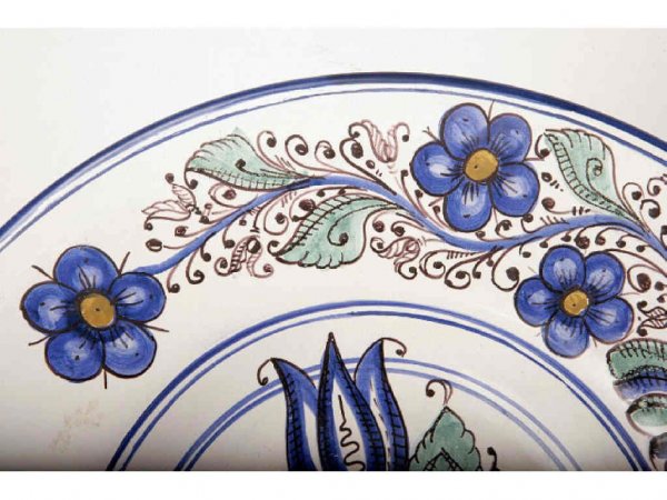 Continental Faience Communion Plate - 4