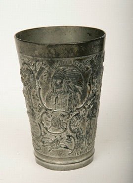 Pewter Native American Souvenir Tumbler - 2