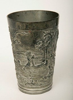 Pewter Native American Souvenir Tumbler - 3