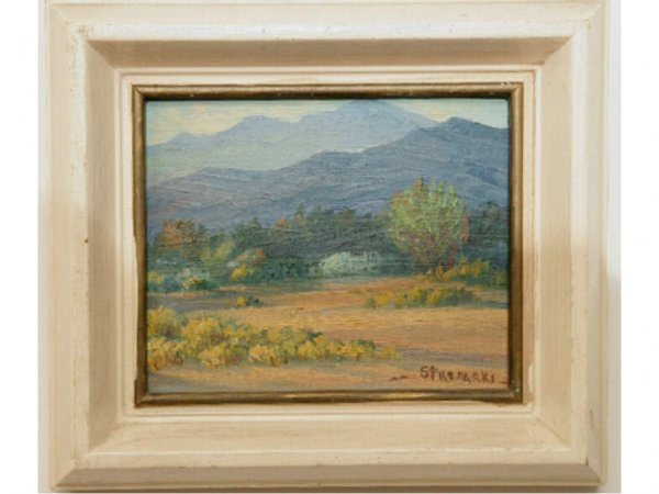 Stremski, Pair Paintings, New Mexico Desert - 2