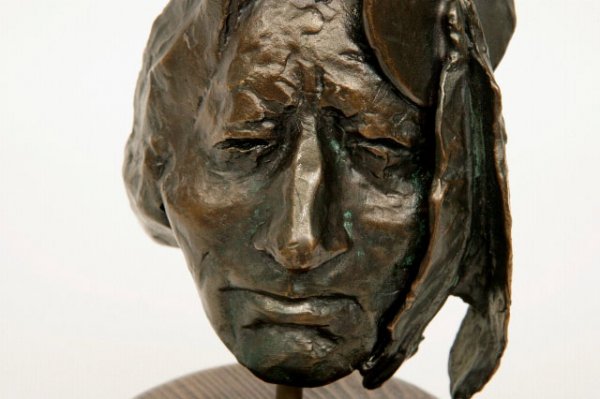 Bronze Indian Portrait Head - 3