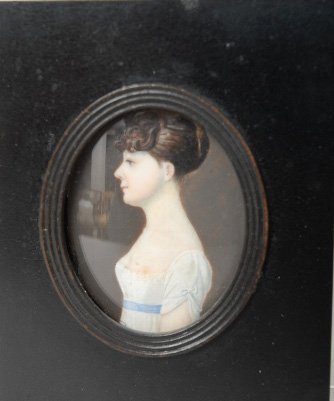 Miniature Portrait Painting on Ivory, early 19th c - 2