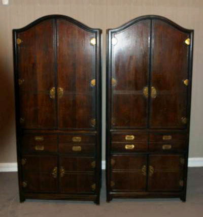 Pair of Chinese Style Armoires