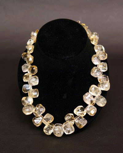 Yellow Quartz Necklace