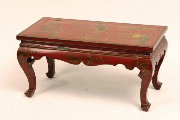 Chinese Red Lacquer Table