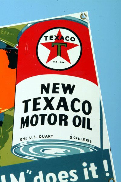 Texaco Motor Oil Sign - 2