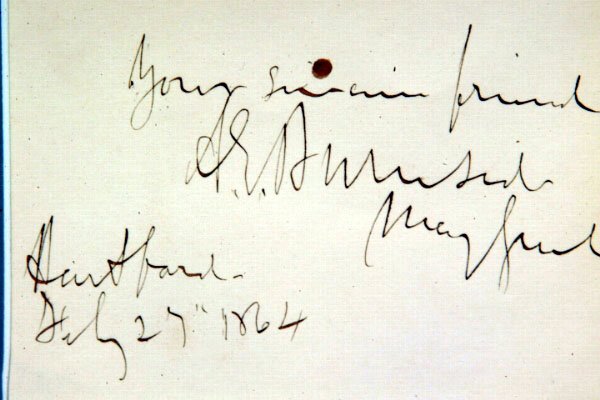 Ambrose Everett Burnside Autograph - 6