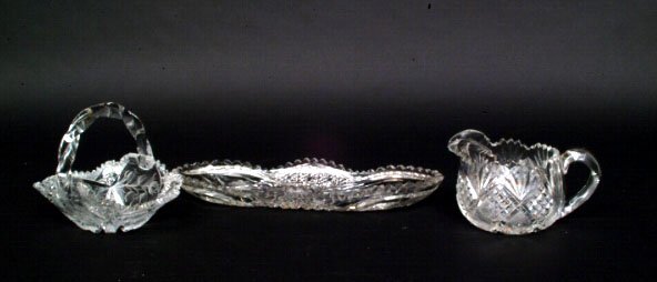 Group of American Brilliant Cut Glass