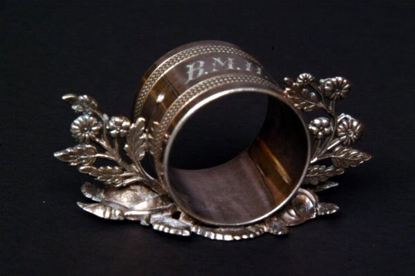 Two Victorian Figural Napkin Rings - 2