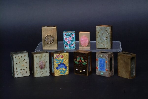 Lot of Chinese Match Box Holders