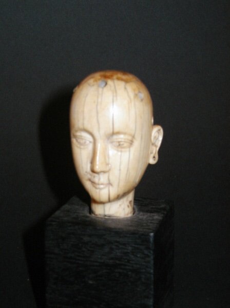 Hispano-Philippine Ivory Head, 19thc. - 2