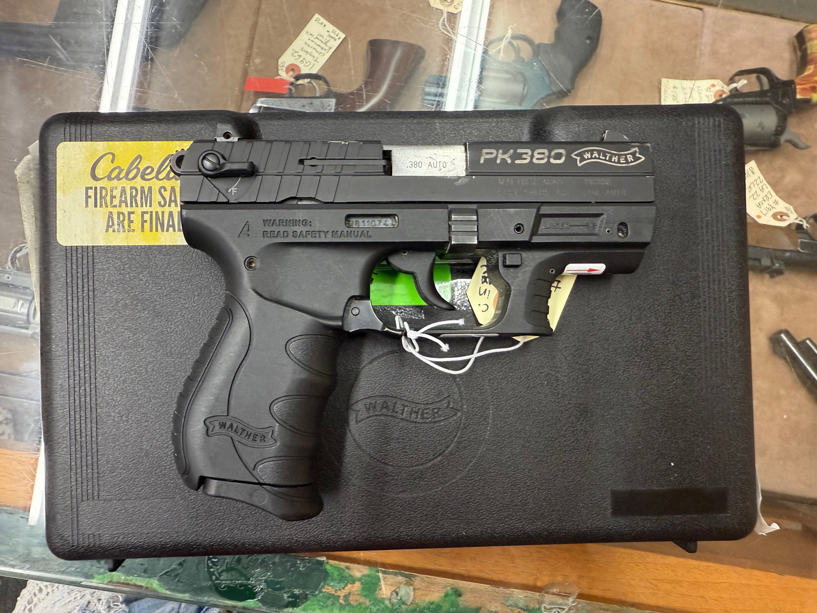WALTHER PK 380: USED ALMOST AS NEW CONDITION IN CASE