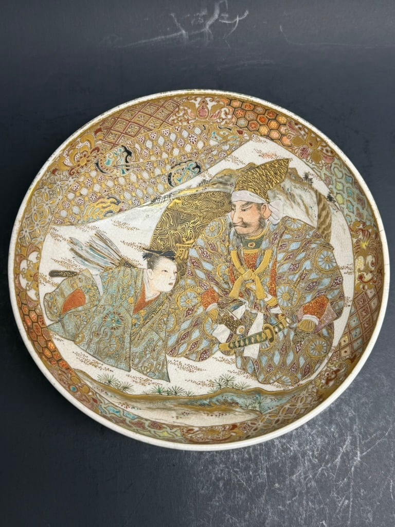 Japanese Meiji Period Satsuma 6 1/4" bowl (1 of 13)