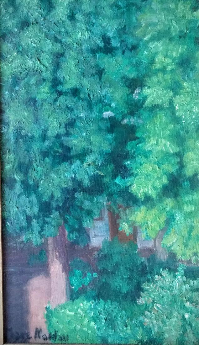 NORDAU MAXA NORDAU Signed Painting French Ecole de: MAXA NORDAU 1897-1991 (French) Maxa's father, Max Nordau, who comes from Germany, was a doctor. He was one of the theorist and a collaborator of Theodore Herzl and he contributed to the creation of Is