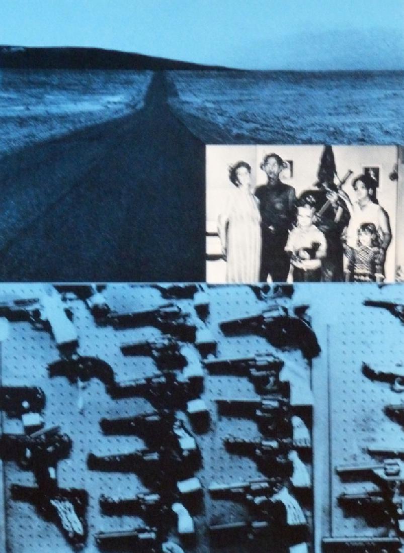 JACQUES MONORY Silkscren French POP ART: JACQUES MONORY b. 1934 Born 25 June 1934 in Paris (French) Title: Guns from USA 76, 1976 Technique: Original Hand Signed colour Silkscreen on paper Paper size: 38 x 28 cm / 15 x 11 in Additional Infor