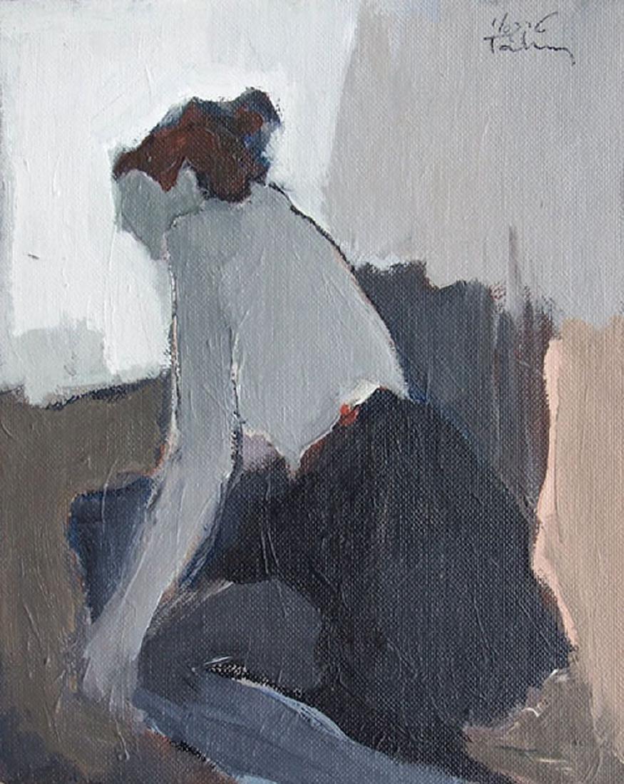 ITZCHAK TARKAY Signed Oil Painting Israeli: ITZCHAK (ISAAC) TARKAY b.1935 Subotica, Yugoslavia 1935 - 2012 (Israeli) Title: Nude V Technique: Original Signed Oil and Acrylic Painting on Canvas-board. size: 25.5 x 20 cm / 10 x 7.9 in Additional 