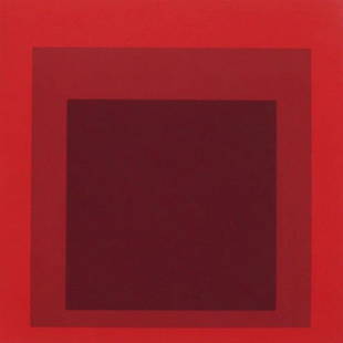 JOSEF ALBERS Signed Silkscreen 1972 American: JOSEF ALBERS Bottrop 1888 - 1976 New Haven (German/American) I-S JP - 1972 Original Hand Signed, Dated, Numbered and Titled Silkscreen Title: I-S JP Technique: Original Color Silkscreen