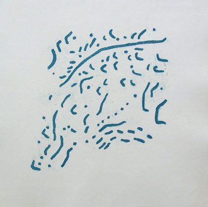 MAX PAPART Hand Signed Etching French 1968 Rare: MAX PAPART 1911-1994 Marseille 1911-1994 Paris (French) Title: Abstraction in Blue, 1968 Technique: Original Hand Signed and Inscribed Etching in colour on Arches vellum paper Paper Size: 32.5 x 32.5