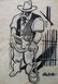 12300: WILLIAM GROPPER Hand Signed Drawing American