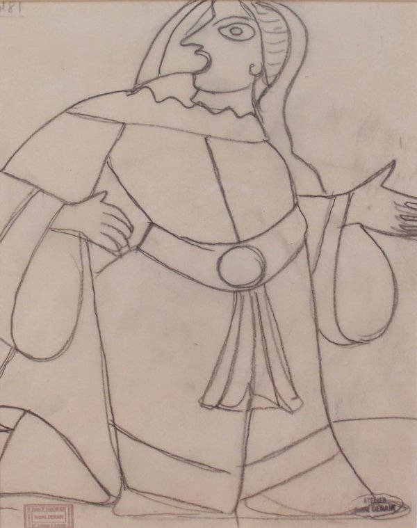 ANDRE DERAIN Signed Drawing Fauvism French Art