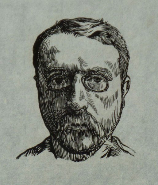 PAUL EMIL COLIN Signed Woodcut symbolism French: PAUL EMIL COLIN 1867-1949 (French) Title: Self Portrait Technique: Original Hand Signed and Numbered Woodcut on Chine paper Paper Size: 20.5 x 13 cm / 7.8 x 5.1 in Additional Information: This origina
