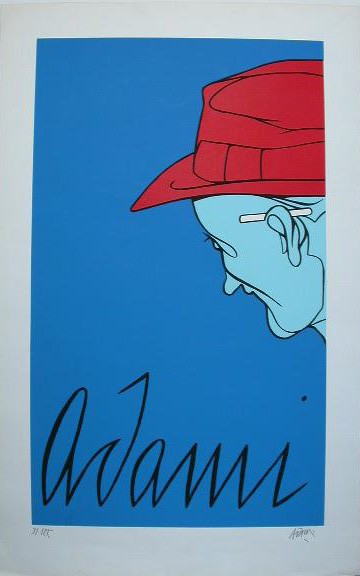 VALERIO ADAMI Color SilkScreen POP ART - 2