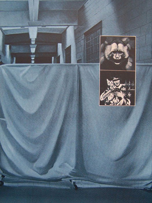 JACQUES MONORY Silkscren French POP ART: JACQUES MONORY b. 1934 Born 25 June 1934 in Paris (French) Title: Animal Testing Technique: Original Hand Signed Color Silkscreen on paper Paper Size: 38 x 28 cm / 15 x 11 in Additional Information: T