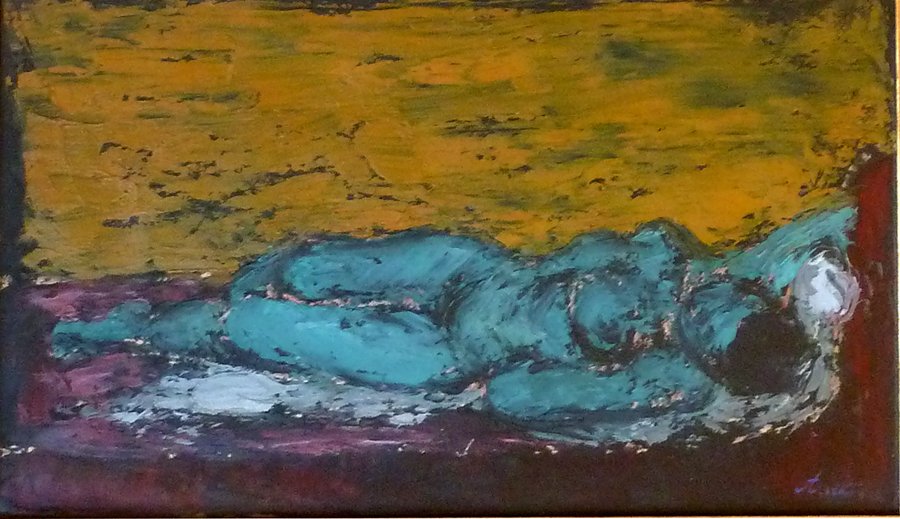 STOJAN ARALICA Signed Oil Serbian Impressionist: STOJAN ARALICA 1883-1980 Skare, Lika 1883 – 1980 Belgrade, Serbia (Serbian/Yugoslavian) Title: Nude Technique: Original Signed Oil painting on paper Size: 31 x 52 cm / 12.2 x 20.5 in Additional Info