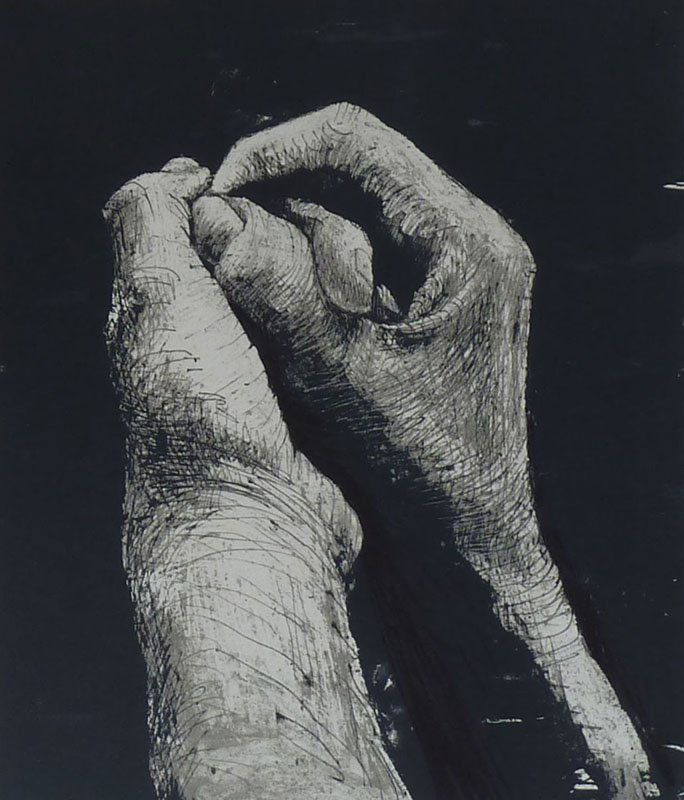 HENRY MOORE Original Lithograph Hands British Art 1973: HENRY MOORE 1898-1986 Castleford 1898-1986 Perry Green (British) Title: Hands II, 1973 Technique: Original Lithograph in three colours on Arches paper Paper Size: 65 x 50 cm / 25.5 x 19.6 in Image siz