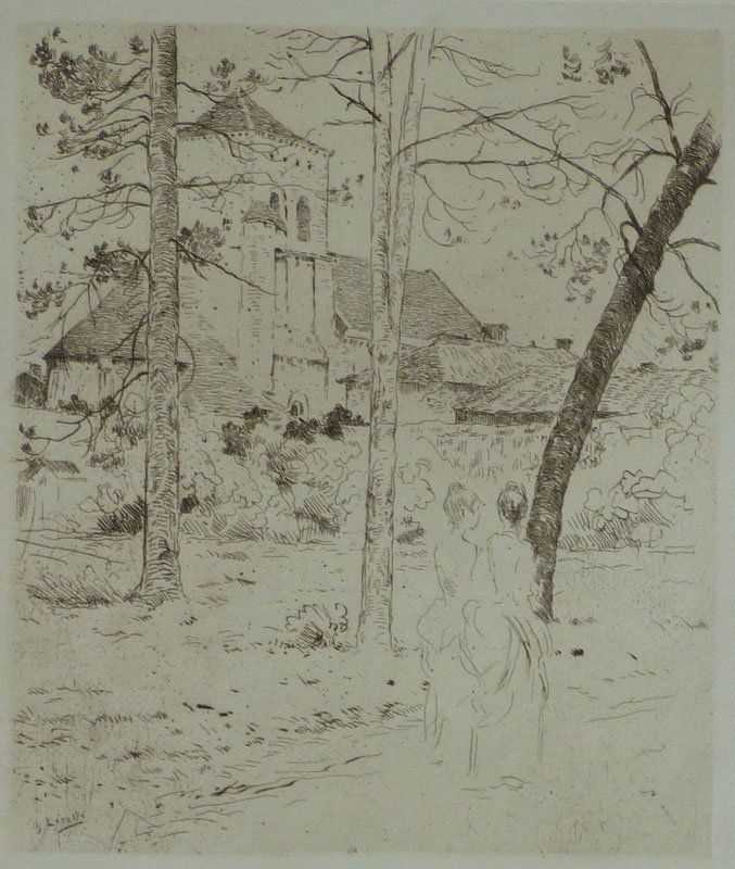 HENRI LEROLLE Etching French Art (1 of 2)