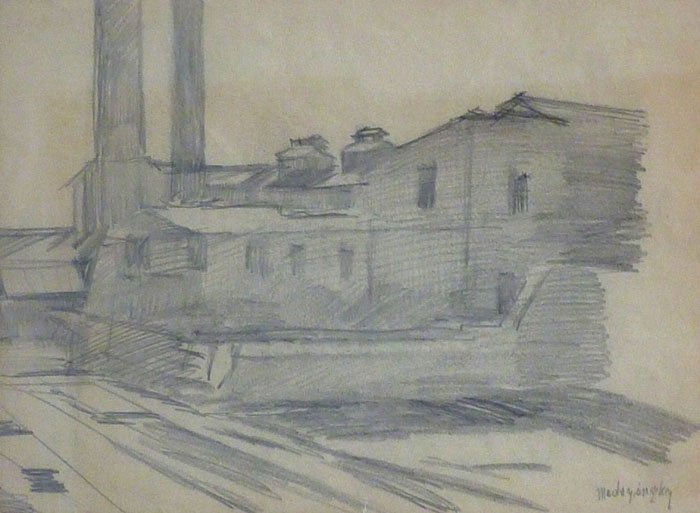 LASZLO MEDNYANSZKY Pencil Drawing Hungarian Art (1 of 4)