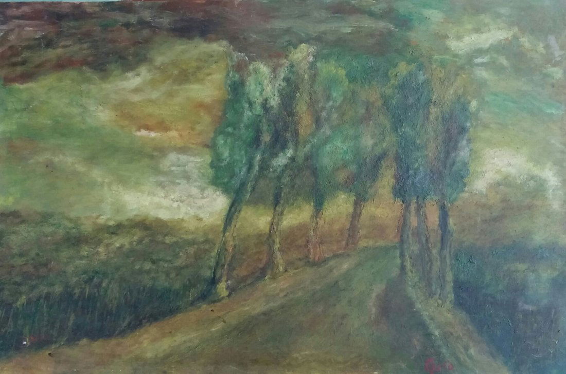 Yitzhak FRENKEL-FRENEL Signed Painting  Russian French (1 of 3)