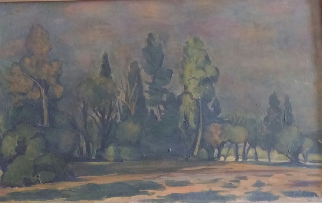 MICHEL ADLEN Signed Painting Russian French Ecole de (1 of 2)