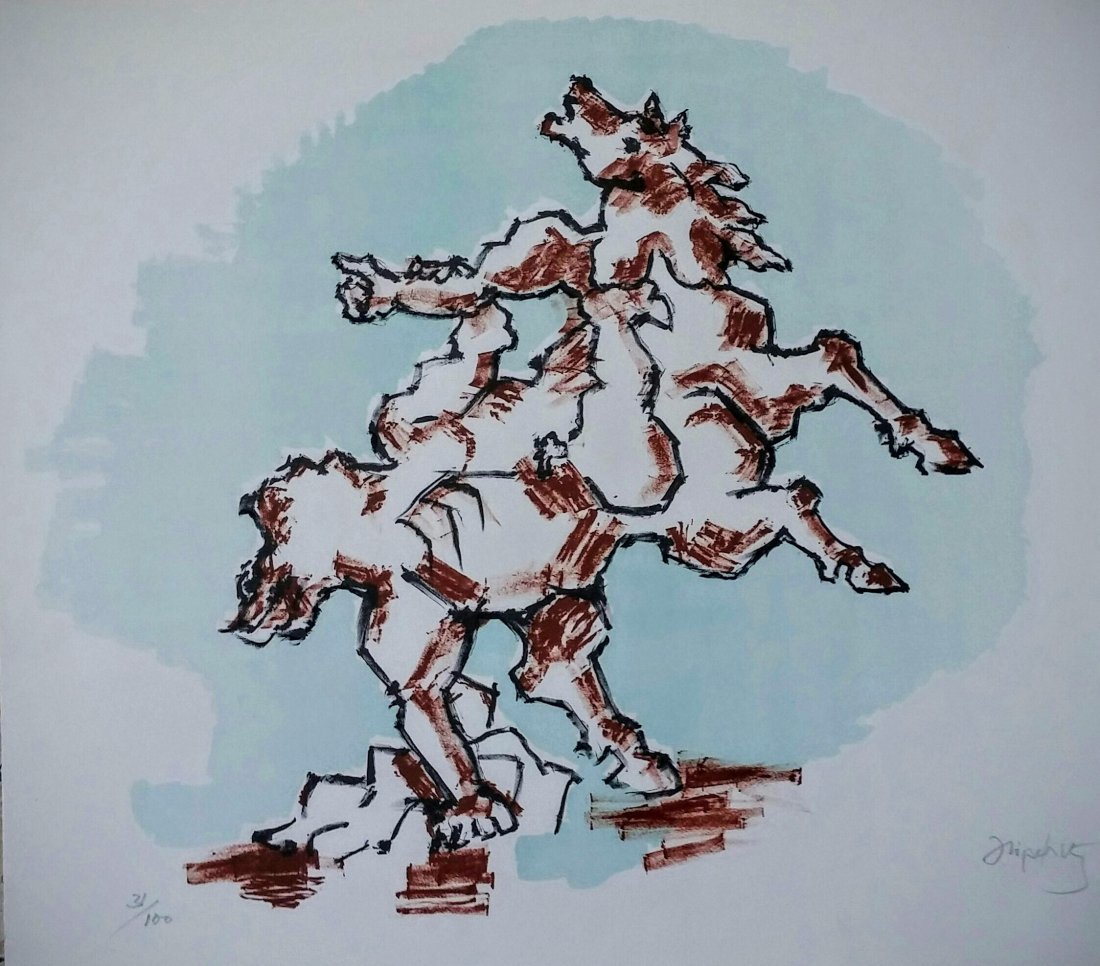 JACQUES LIPCHITZ Hand Signed & Numbered Lithograph Zion (1 of 3)