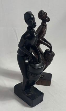 Pair of African Statutes, Bookends: Unknown Artist