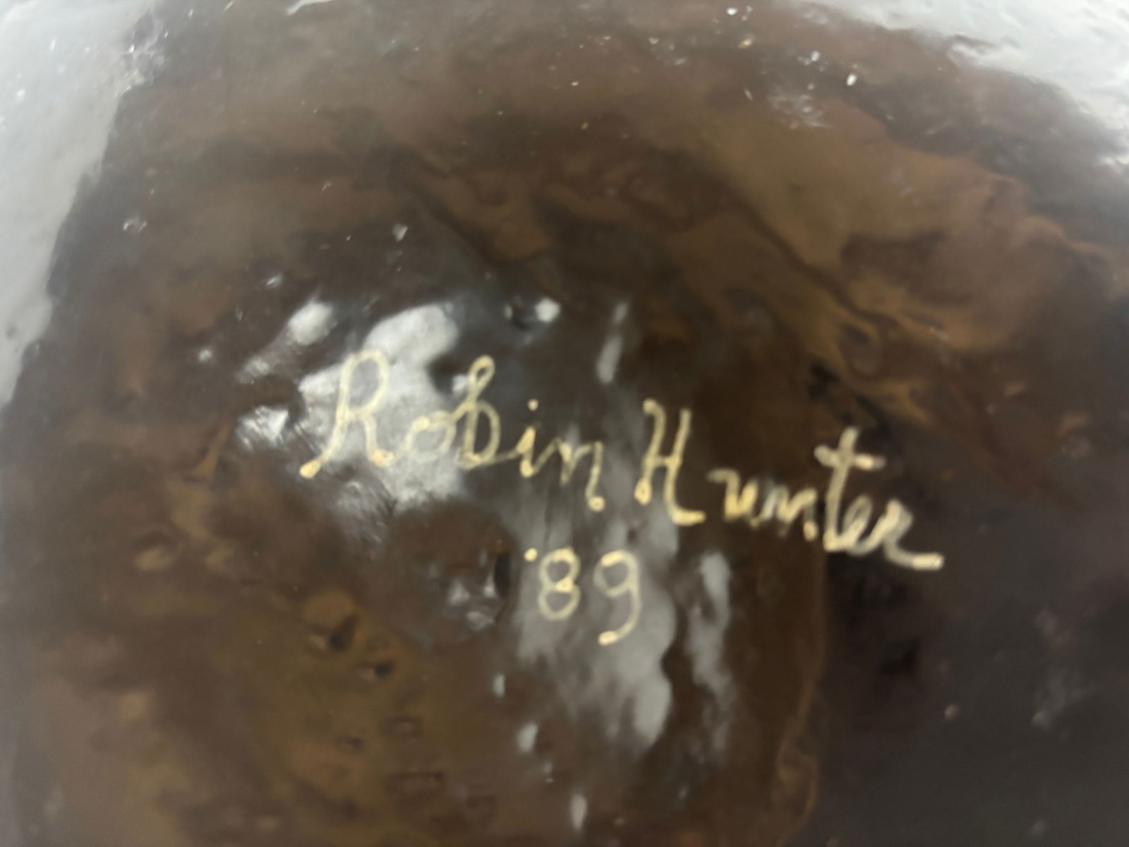 Hand Painted Gourd, Robin Hunter - 5