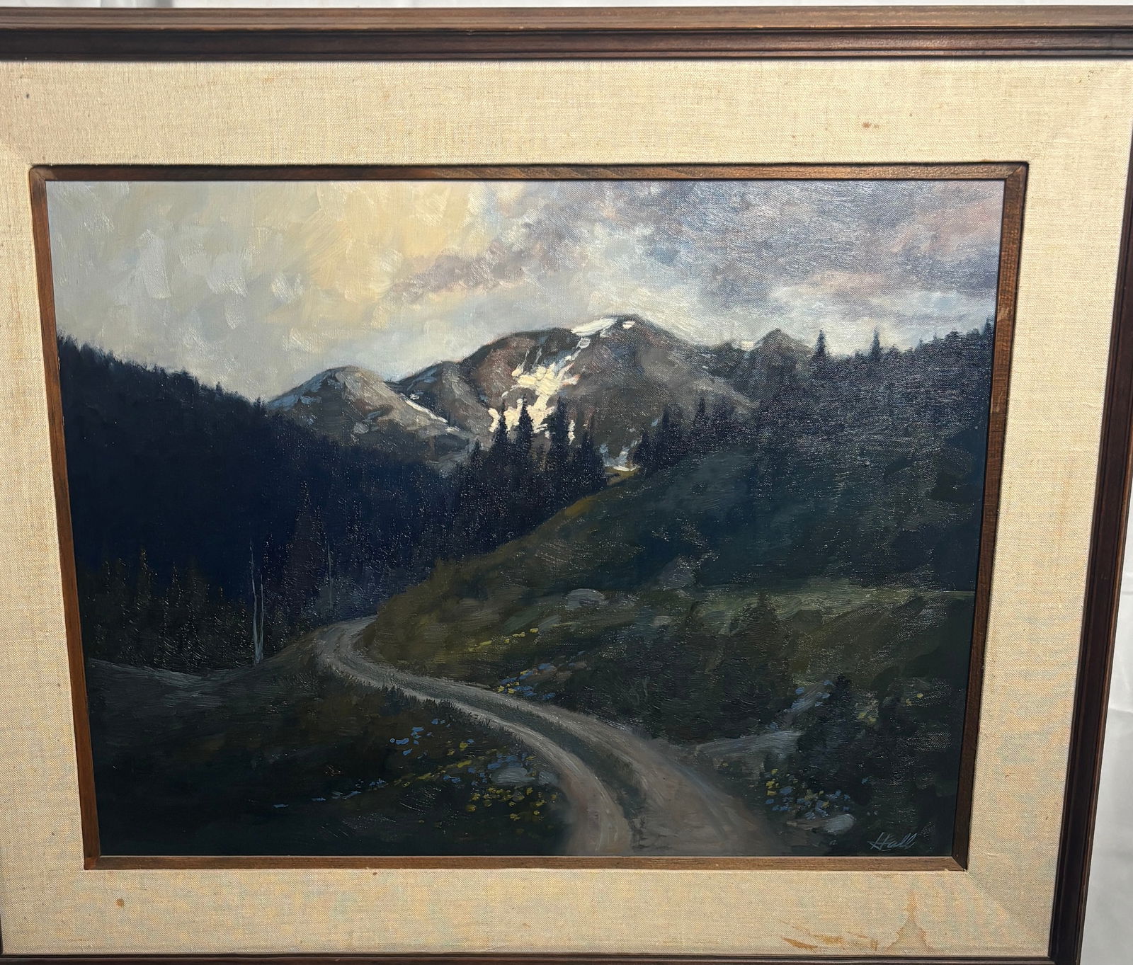 Colorado Mountain, James Hall: James Hall, artist. Oil on canvas.