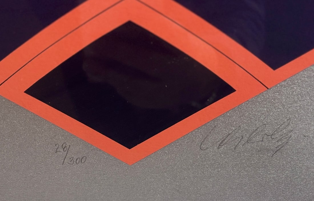 "Test Tarka", 28 of 300, signed Victor Vasarely - 2